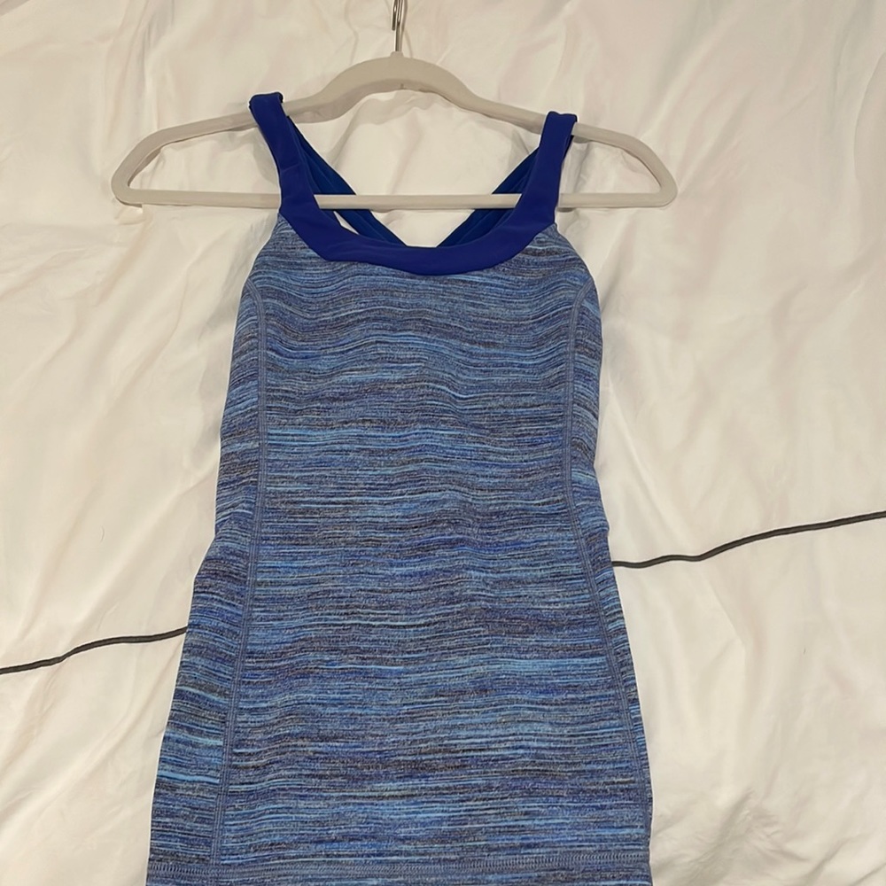 Lululemon blue workout tank